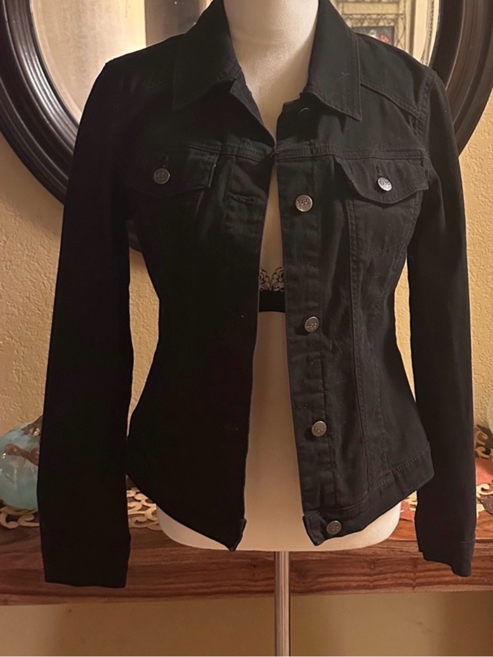 Lee Rider Classic Black Denim Jacket